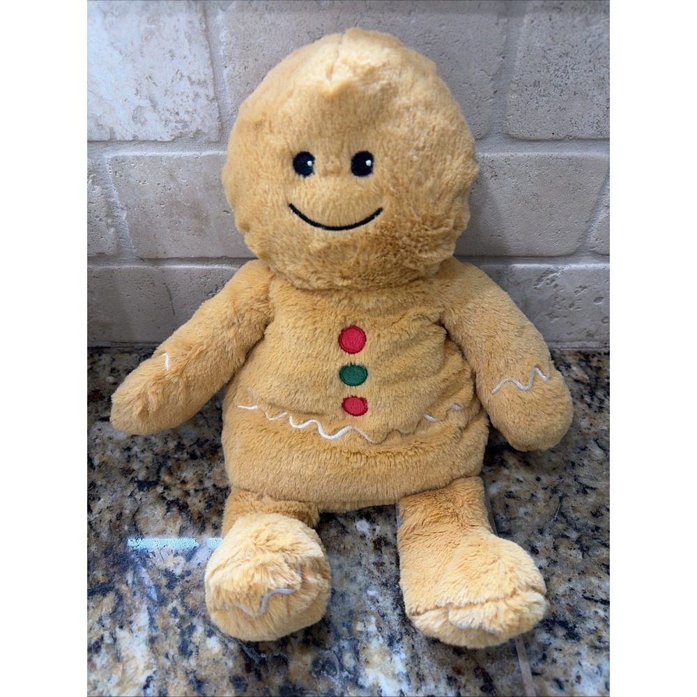 Warmies Gingerbread Man Therapeutic Plush Microwavable Stuffed Animal Christmas